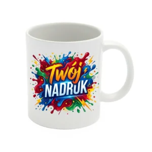 KUBEK BIAŁY 330 ML Z NADRUKIEM
