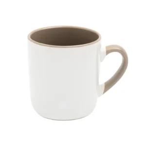 KUBEK BIAŁY COFFEE WNĘTRZE I UCHO SZARE (FUNNY,COMBO) 290 ML