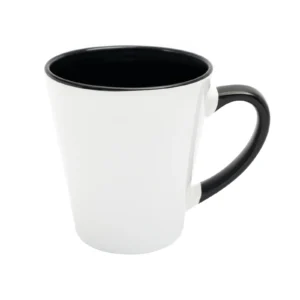KUBEK BIAŁY LATTE MAŁY WNĘTRZE I UCHO CZARNE (FUNNY, COMBO)