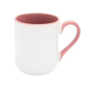KUBEK BIAŁY COFFEE WNĘTRZE I UCHO RÓŻOWE (FUNNY, COMBO) 330 ML